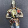 Renaissance Fußkampf Rüstung Klassische Stahl Sabatons Rüstung Tragbarer Halbkörper Rüstungsanzug LARP, Cosplay Ausstellungsanzug