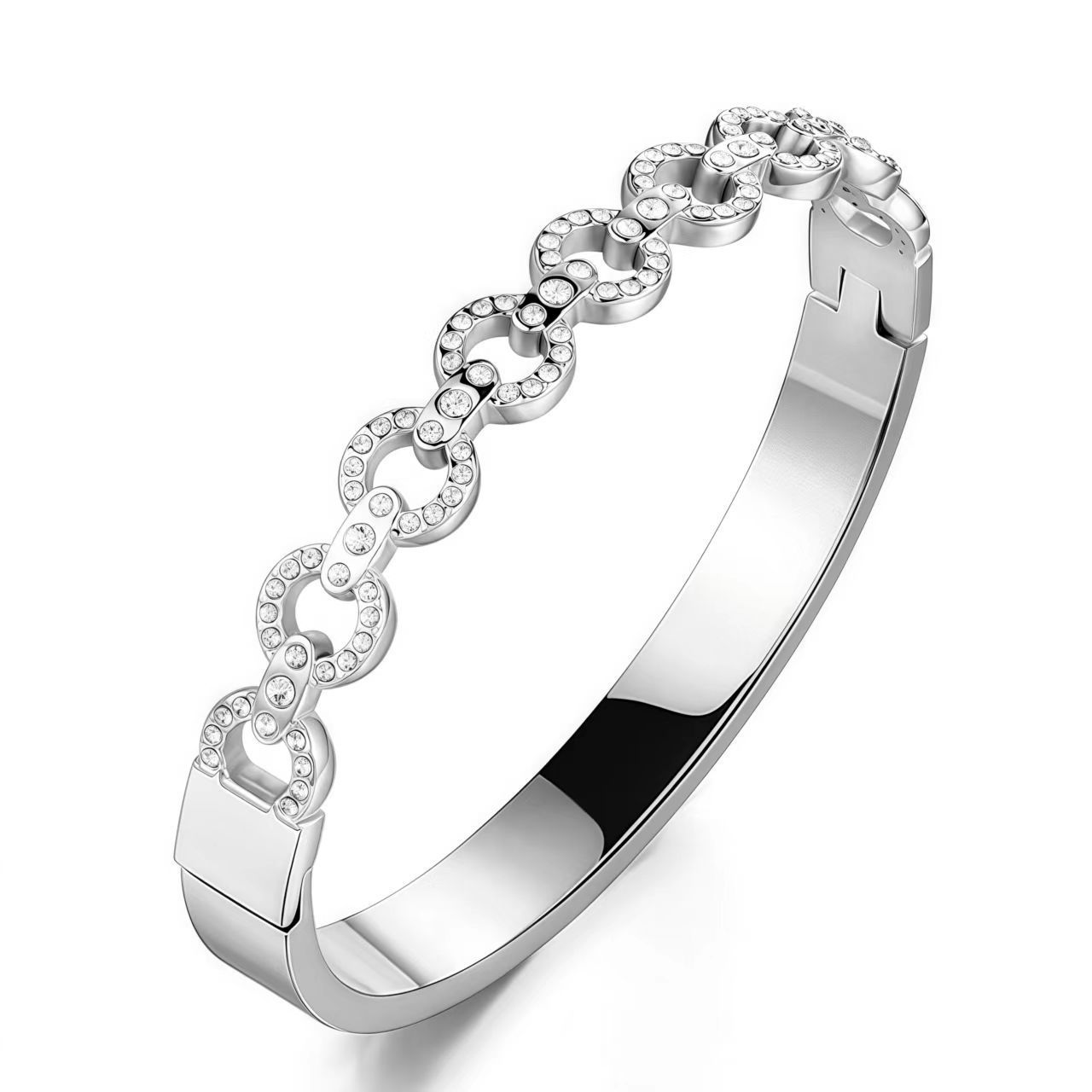 European and American High-end Buckle Jewelry Bracelets Elegant, Simple, Light Luxury, High-end 17CM