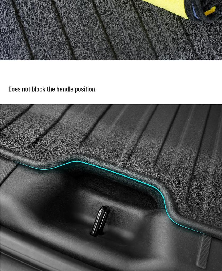 Tesla Model Y/YL/3 TPE Front & Rear Trunk Mats and Accessories