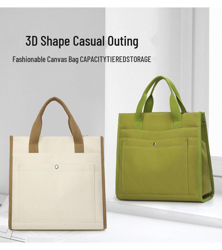 Waterproof Nylon Handbag with Customizable Print Design