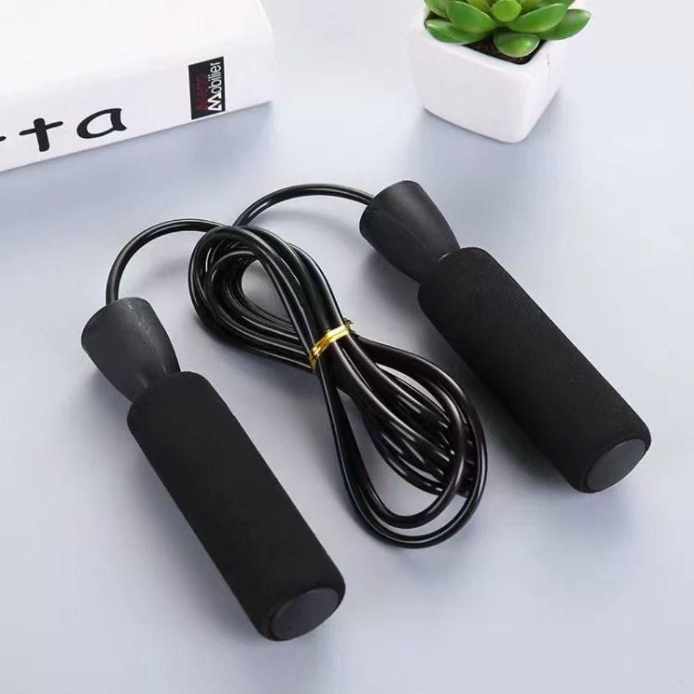 Folding Jumping Rope Foam Handle Antiskid Skipping Rope Wear Resistant Anti Shaking PVC Skipping Rope Fitness Accessories