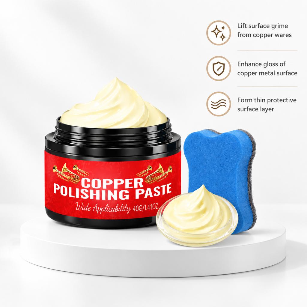 Copper Metal Polishing Paste Revive Dull Brass Surface Musical Instruments Clean Oxidation Antique Copper Tarnish Remover Cream