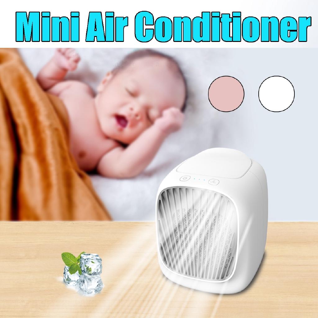Portable Mini Air Conditioning Water Cooling Fan USB Air Humidifier Purifier Cooler 3 Gear Cooling Fan for Home Office