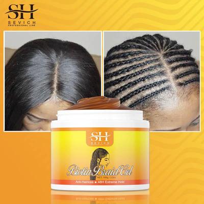 100g Biotin Braid Gel African Hair Strengthener Anti Haarausfall Haarstyling-Creme Kantenkontrolle Traktion Alopezie Haarpflege