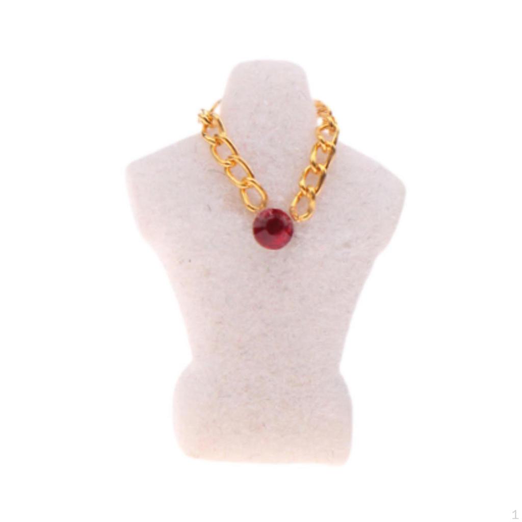 1/12 Dollhouse Necklace Display Stand, Simulation Bedroom, Mini Stand