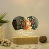 Custom Pet Photo LED Night Light Pet Memorial Acrylic Decor Photo Frame Home Ornament Cute Animal Pattern Gift for Pet Lovers
