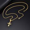 Personalized Men'S Simple Stainless Steel Cross Pendant Steel Necklace, Quanxi Water Pn-2012