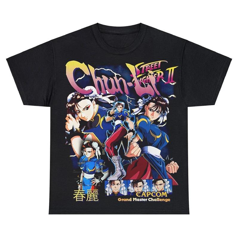 

Chun Li Grand Master T-Shirt Men Women 100% Cotton Plus Size Fashion O-Neck Casual Streetwear Oversized Printed Unisex Tees S