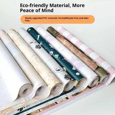PVC Wallpaper Self-adhesive Bedroom Living Room Background Wall Rental House Waterproof Self-adhesive Wallpaper Pattern Wall Sticker