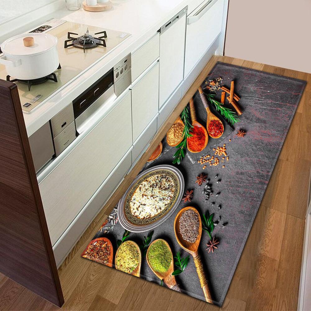 Modern Kitchen Doormat Decoration Bedroom Carpet Living Room Mat Anti-Slip Floor Home Balcony Hallway Long Rug
