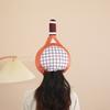 Lovely Tennis Racket Shape Hat Offering Warmth Breathability Hat for Various Outdoor Activity Christmas Gift for Girl
