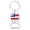 Flag Flag Bottle Opener Keychain International Sports Events Beer Bottle Opener Metal Keychain Backpack Decor Party-Celebration