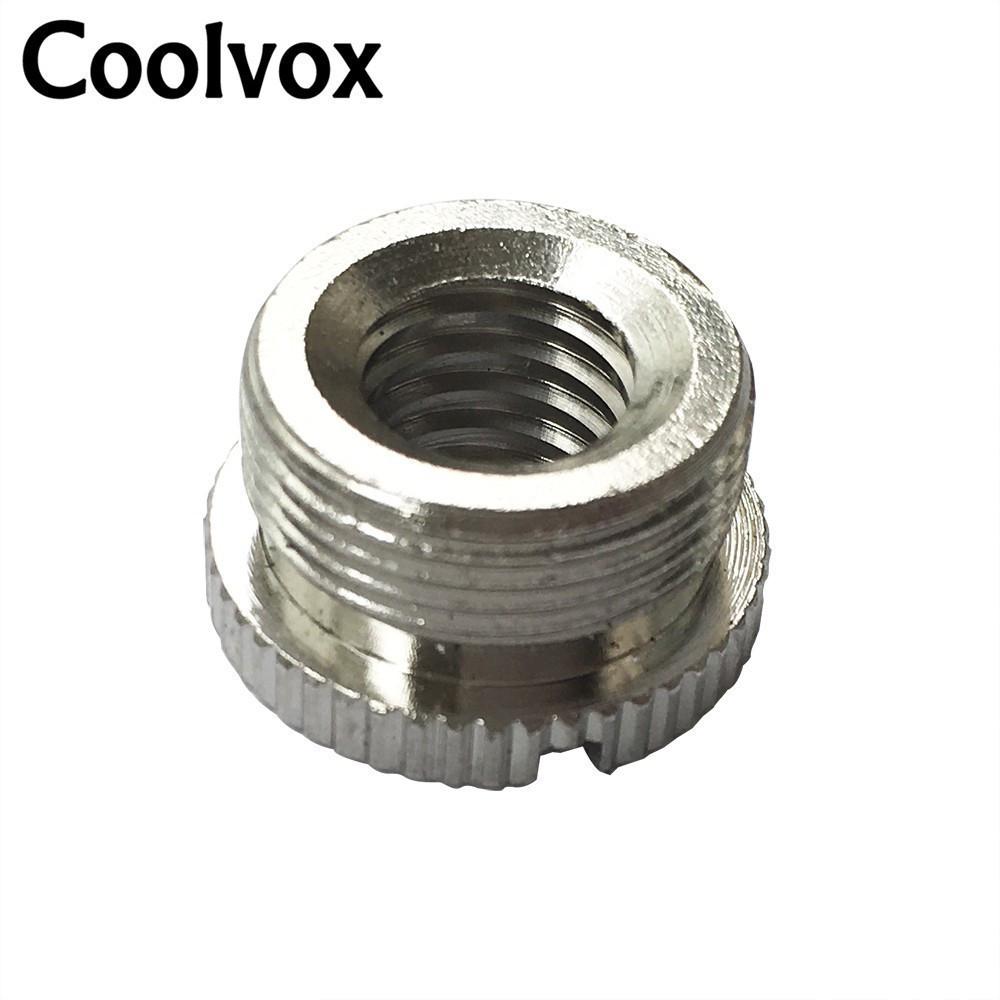 

1pcs Electroplate Metal Aluminum Microphone Stand Nut 3/8 Turn 5/8 1 PCS SILVER NUT