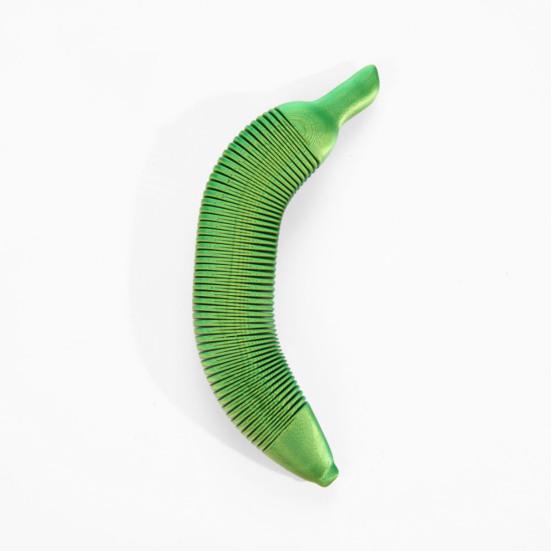 3D Printed Retractable Banana Toy Stress Relief Bendable Banana Cucumber Fidget Toy Flexible Fruit Shape Anti-anxiety Desk Toy