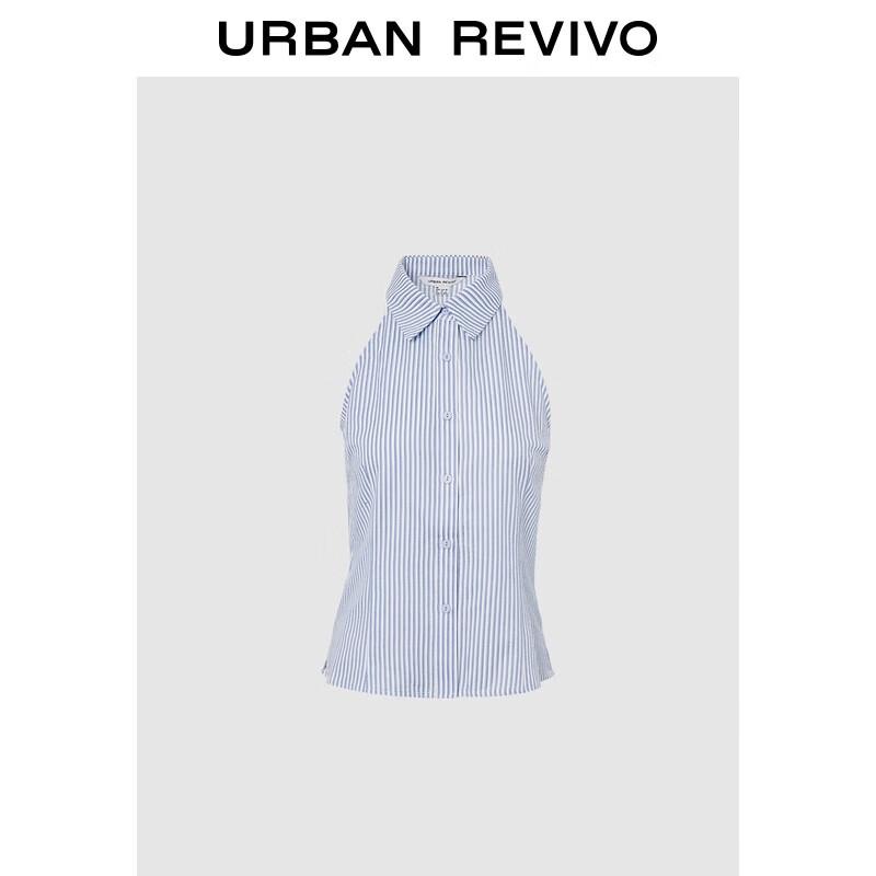 Women s Striped Polo Tie-Waist Button-Front Shirt XS