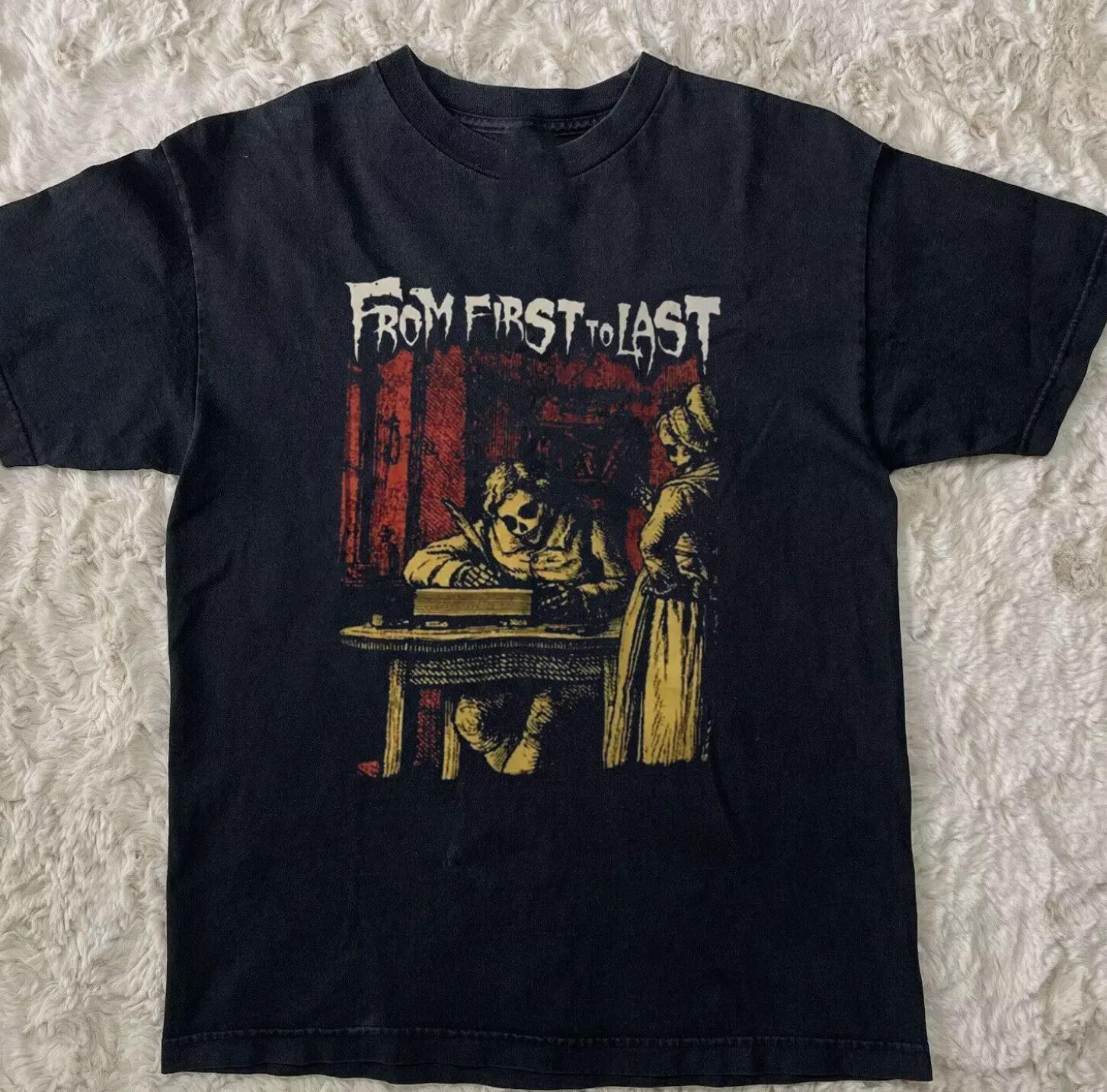 NEW From First To Last Band Short Sleeve Black All Size Shirt Unisex T-Shirt XXXXL