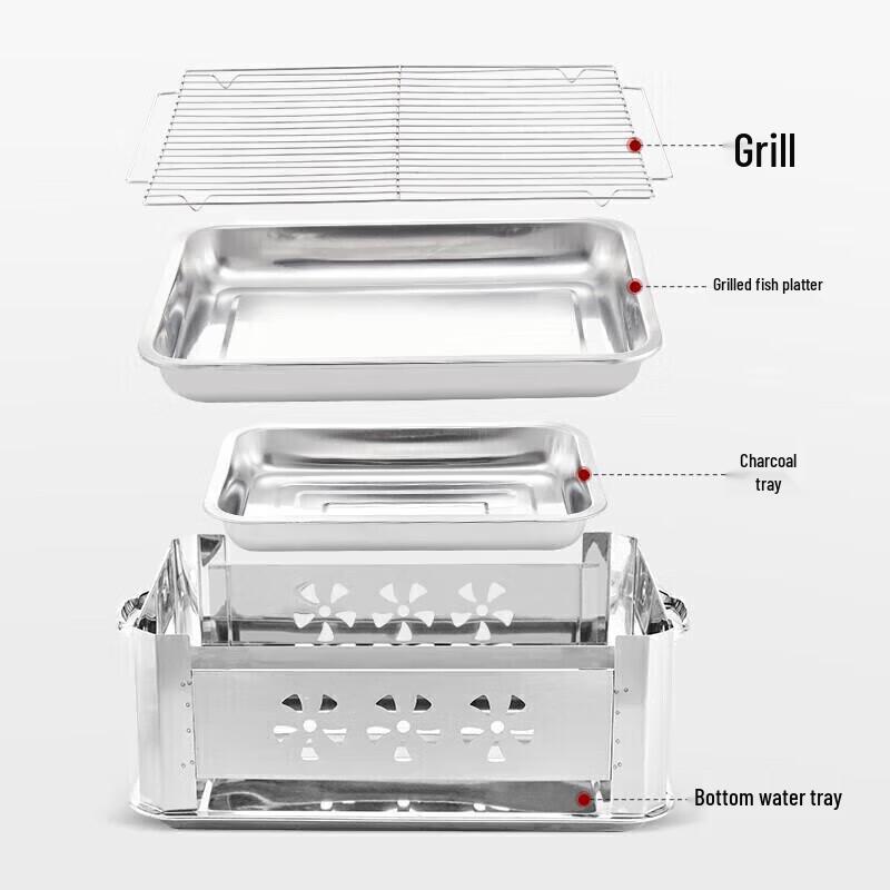 Suncojia Household Charcoal Grilled Fish Grill