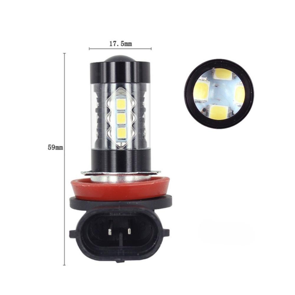 2Pcs 12V-24V Daytime Running Lights H11 Compatibility Car LED Bulbs High Power LED Bulbs  For Cars