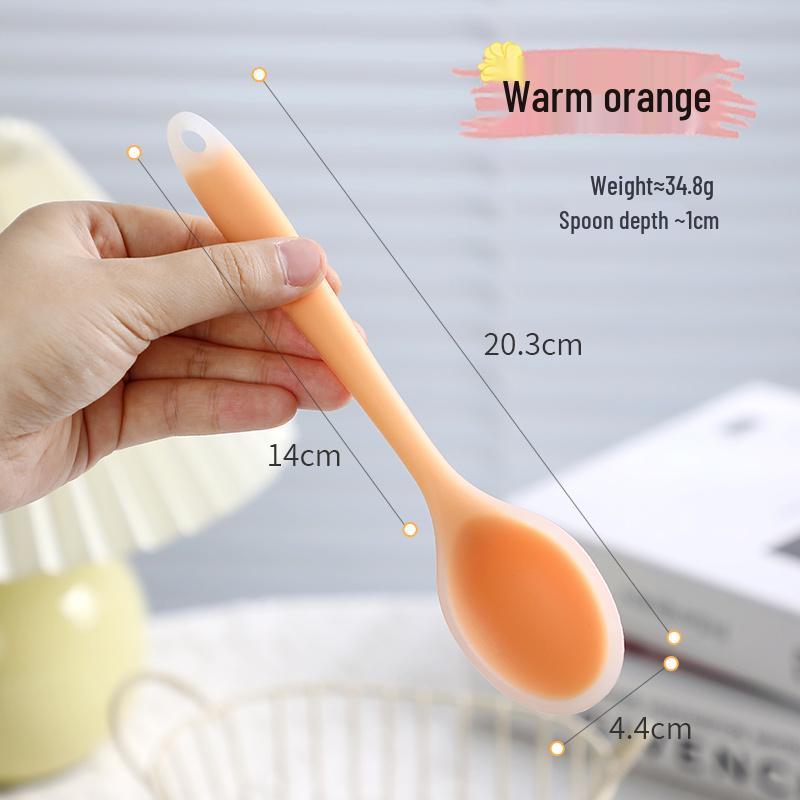 Food-Grade Silicone Spoon for Soup, Jam, and Stirring - Kid-Friendly