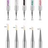 5Pcs Nails Art Dotting Pen Acrylic Drawing Liner Supplies Brush Rhinestone Gems Picker Uv Gel Painting Manicure Accessoires Tool