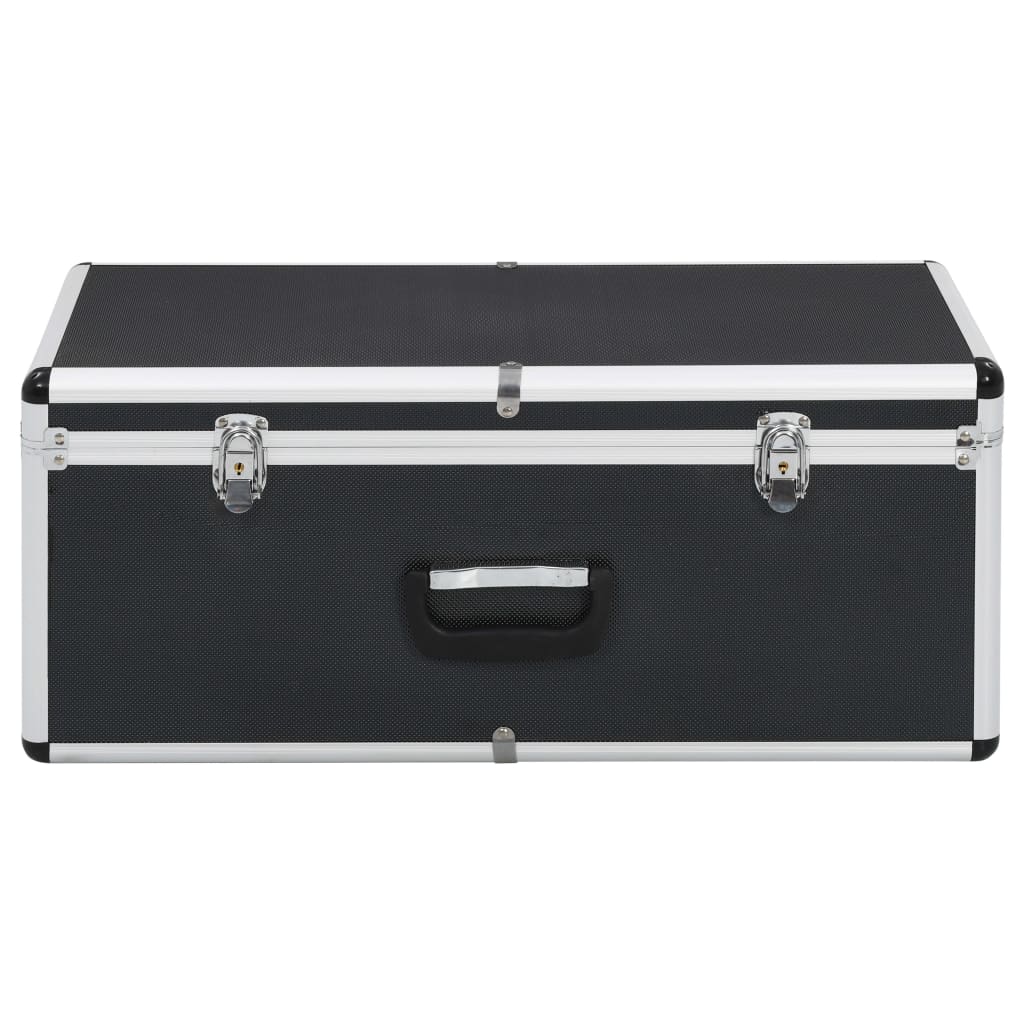 Storage Case Set 2 pcs Black Aluminum