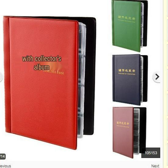 Альбом для коллекции 120 монет - Модель P, Премиальное качество, Гарантированное удовлетворение Red