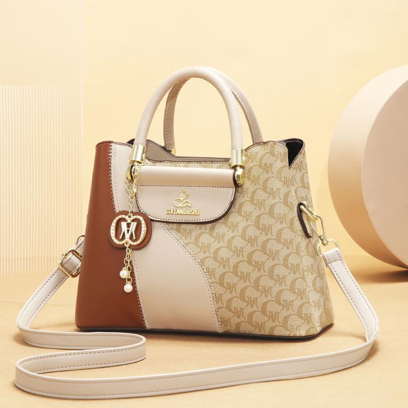 

2025 новая сумка большой вместимости европейская и американская ретро сумка для мамы среднего возраста на плечо сумка-мессенджер