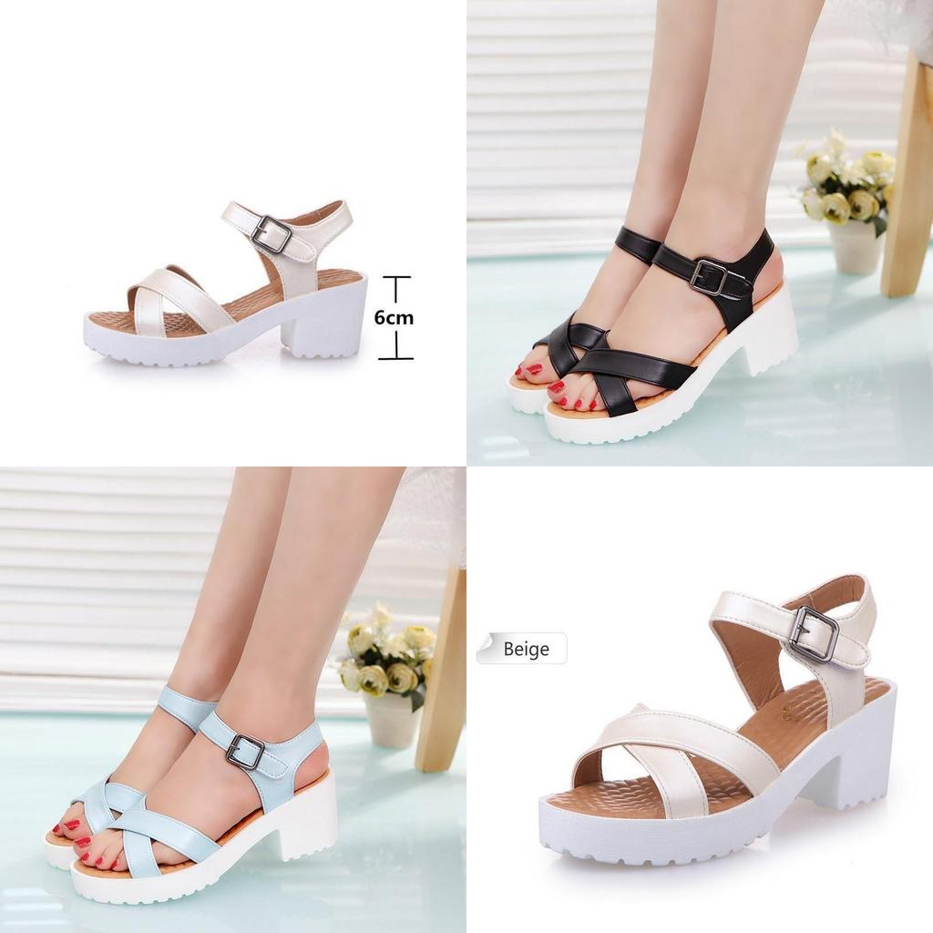 Elegant Women Platform Sandals With Open Toe For Casual Summer Wear In Weave Design