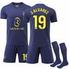 Fodbolduniformsæt, Kortærmet Fodboldtrøje og Shorts Sportstøjssæt til Træning, Kampe og Holdaktiviteter
