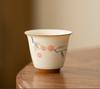 2pc/set Pure Hand-painted Bamboo Persimmon Master Cup Household Cup Single Cups Mugs Smelling Tea Bowl Tea Items Ornament 45ml