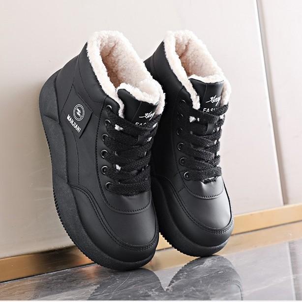 New winter versatile fashion velvet snow boots thick-soled high-top cotton boots sports and leisure shoes