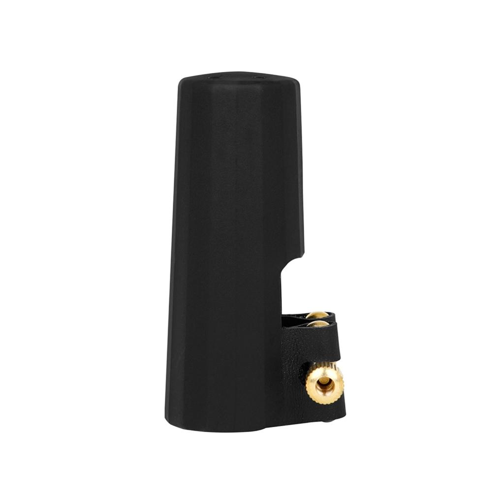 Saxophone Mouthpiece Ligature Cap Clip Leather Ligature Fastener & Plastic Cap Soprano Saxophone Ligature Mouthpiece Cap