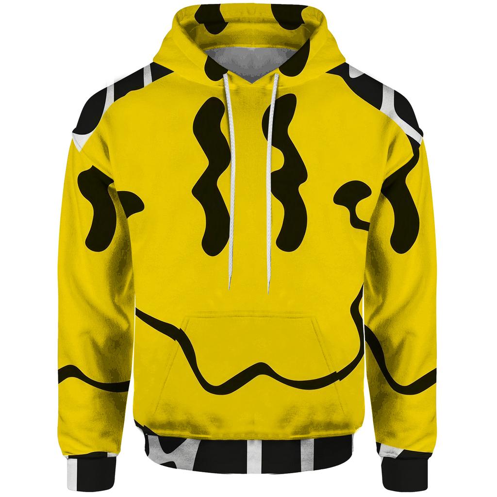 Herbst Herren Neue Mode Hoodie 3D Gedrucktes Comic-Muster Hip Hop Lässig Komfort Multifunktionales Herren Pullover Sweatshirt