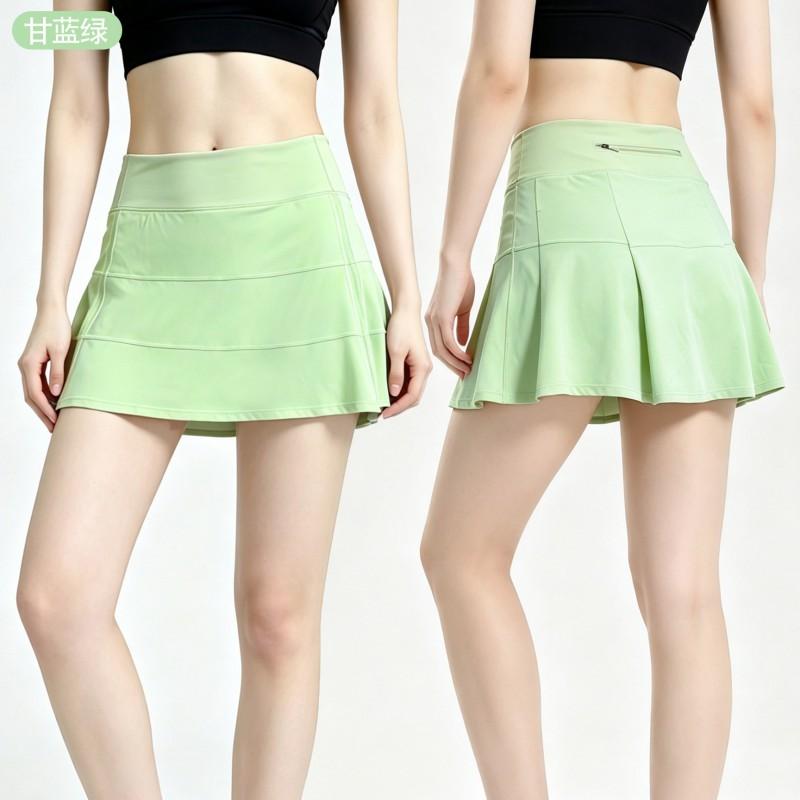 High-Waisted Athletic Skort With Built-in Shorts Tennis Yoga Running Outdoor Sports Women