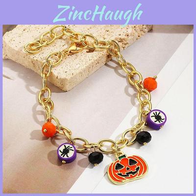 Trendy Punk Style Geometric Halloween Bracelet Set For Women