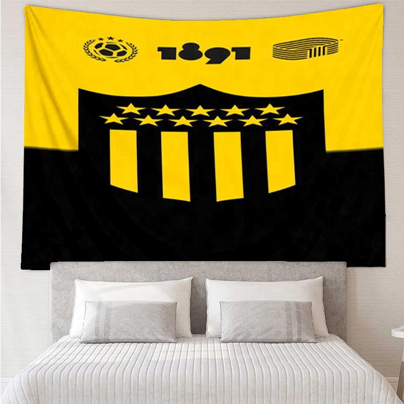 Peñarol Football Club Tapestry Hanging for Bedroom,Livingroom, Playroom,Decor Art Room Wall Tapestry Holiday and Birthday Gifts