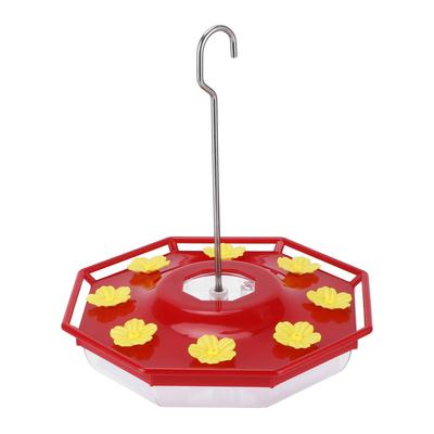 Kolibri-Futterspender 16oz Hängend Auslaufsicher Vogelfutterspender mit 8 Futterstellen für Außen Garten Hof