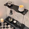 2-3 Tier Acrylic Display Stand - Detachable Desktop Storage Rack for Water Cup, Ins Style Organizer for Vanity & Office