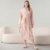 Cozy Velvet Bathrobe: Unisex Fleece-Lined, Thick Warmth for Autumn & Winter