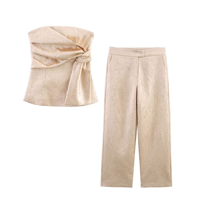 Kaslead New Arrival Women's Fashion Style Corset Tops Casual Pants 3022900 3177900