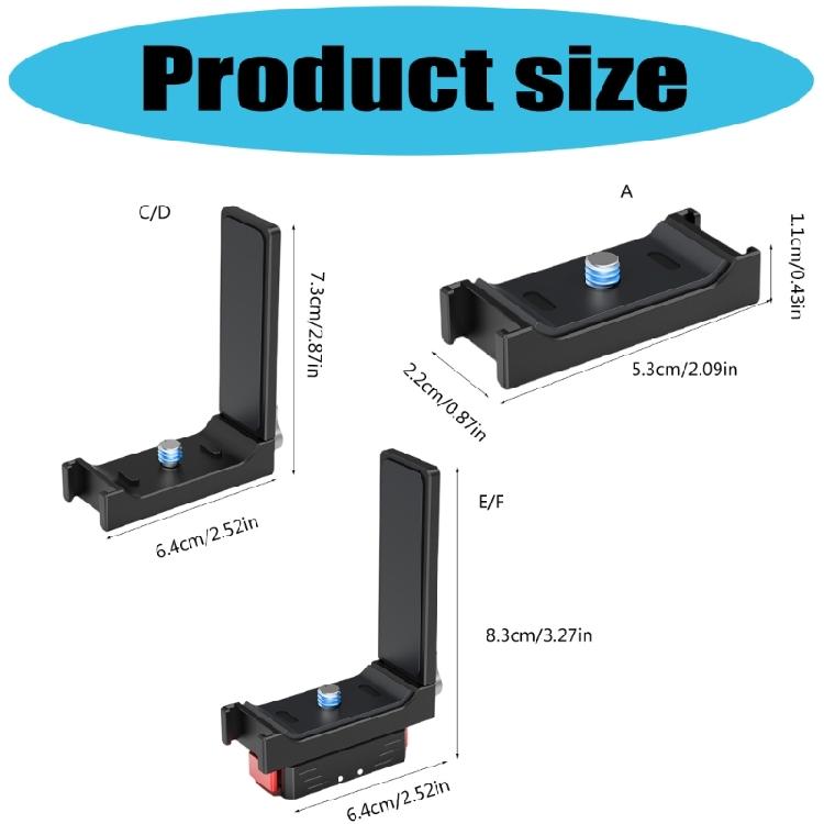 Rotatable Magnetic Camera Mount For Sports Recording Lightweight Aluminum Construction With Cold Shoe Slots