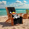 1Pc Pirate Flag Adventure Beach Towel, Quick Dry, Multi-Use for Beach Pool Gym Yoga Home Travel, Christmas, Halloween, Xmas Gift S929162