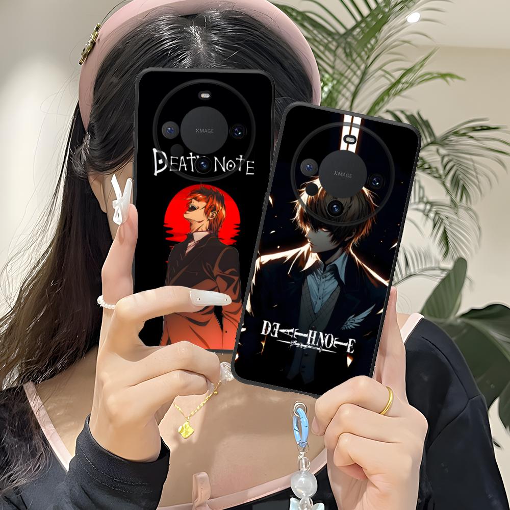 Death Note Kira Light Mobile Phone Case for Huawei Mate 60 50 40 30 20 10 Pro Plus Lite E 5G Colorful Printing Cover Smartphone
