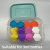 10ml Vial Compatible Peptide Organizer Dishwasher-Safe 5ml Vial Compatible Small Peptide Case Portable Reusable Vial Holder Box