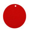 Tapis isolant rond en silicone 18 cm antidérapant résistant à la chaleur anti-brûlure nid d'abeille tapis pour micro-ondes porte-casserole épaisseur dessous de verre