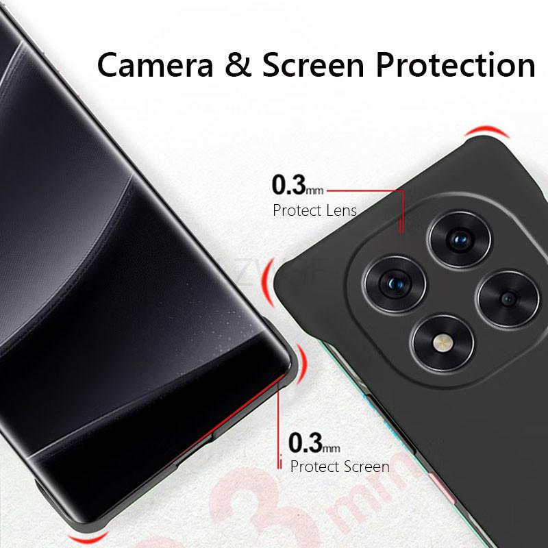 Custodia Rigida Opaca Senza Bordi Sottile Tipo Pelle On Per Xiaomi Redmi Note 14 Pro Plus Note14Pro+ G Resistente agli Urti Coque