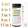 100 Stück 9-in-1 Aquarium Teststreifen Fischbecken Testkit Schwimmbecken Aquarium PH Wasserqualitäts-Teststreifen für Karbonat