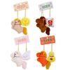 2Pcs Horse Plush Doll Year of The Horse Plush Mascot Cute Pony Backpack Keyring