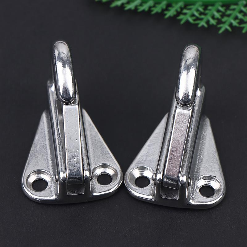 2Pcs 316 Stainless Steel Marine Spring Snap Fending Hook Marine Boat Spring Snap Attach Rope Fender Boat Hardware