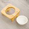 Detachable Elevated Pet Feeder Protect Cervical Spine Tilted Cat Dish  Rabbit
